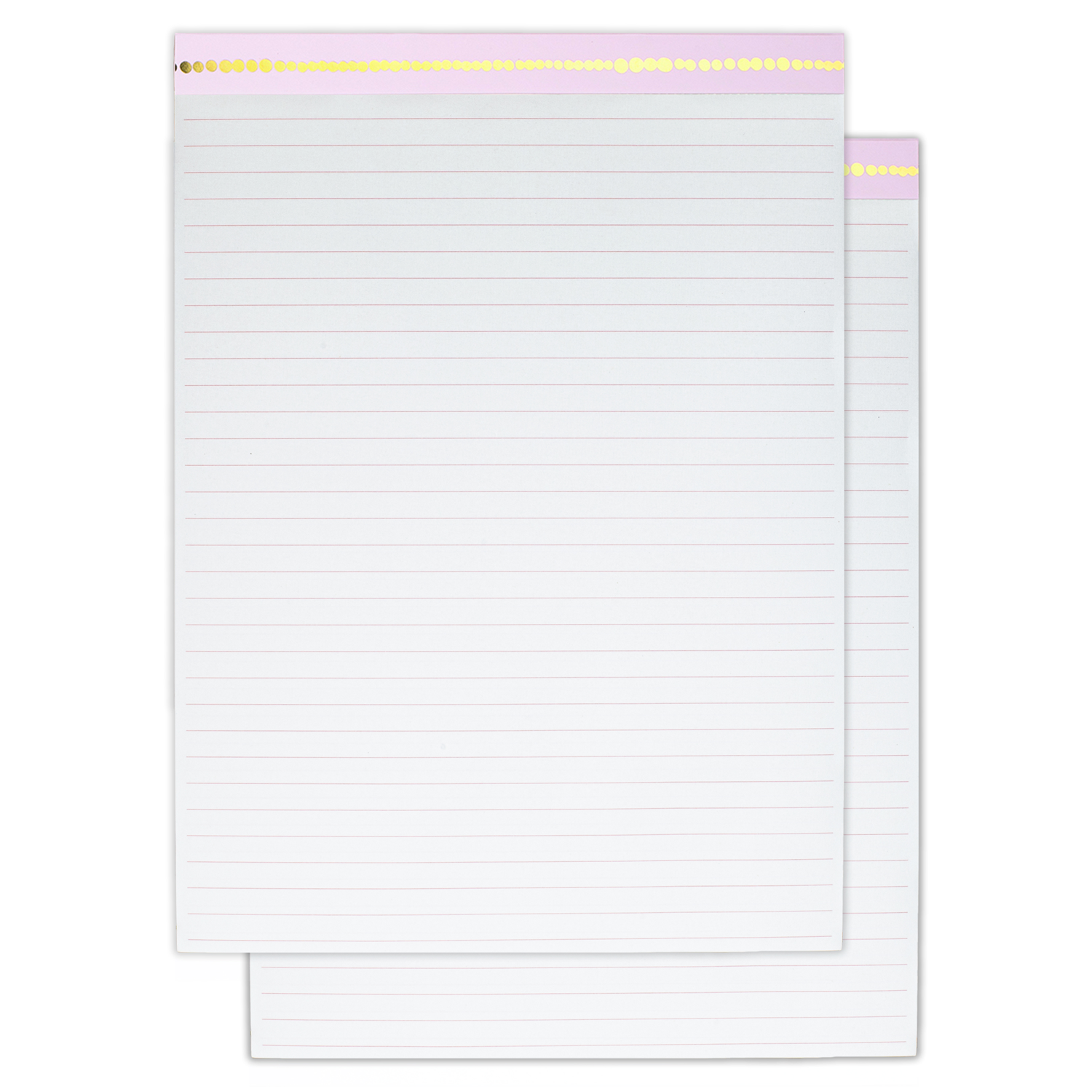 2-pack of lined writing pads with 40 pages each to refill clipboard folios