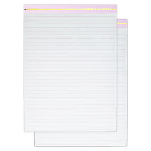 2-pack of lined writing pads with 40 pages each to refill clipboard folios