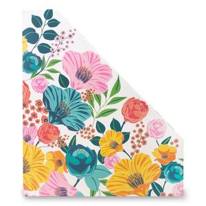 Magazine Holder Set, Garden Blooms Cream