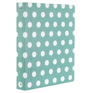 Three Ring Binder, Textured Large Dot