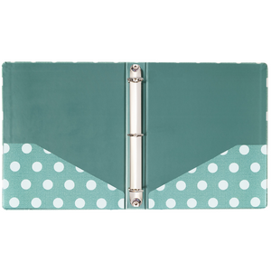Three Ring Binder, Textured Large Dot