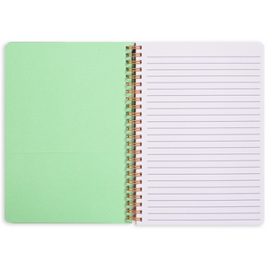 Mini Notebook, Mint Floral