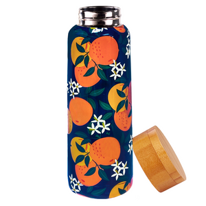 Stainless Steel Water Bottle, Orange Blossom