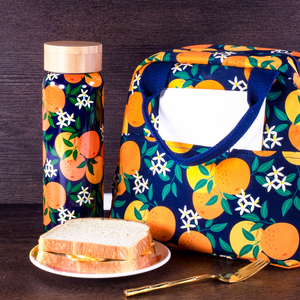 Stainless Steel Water Bottle, Orange Blossom