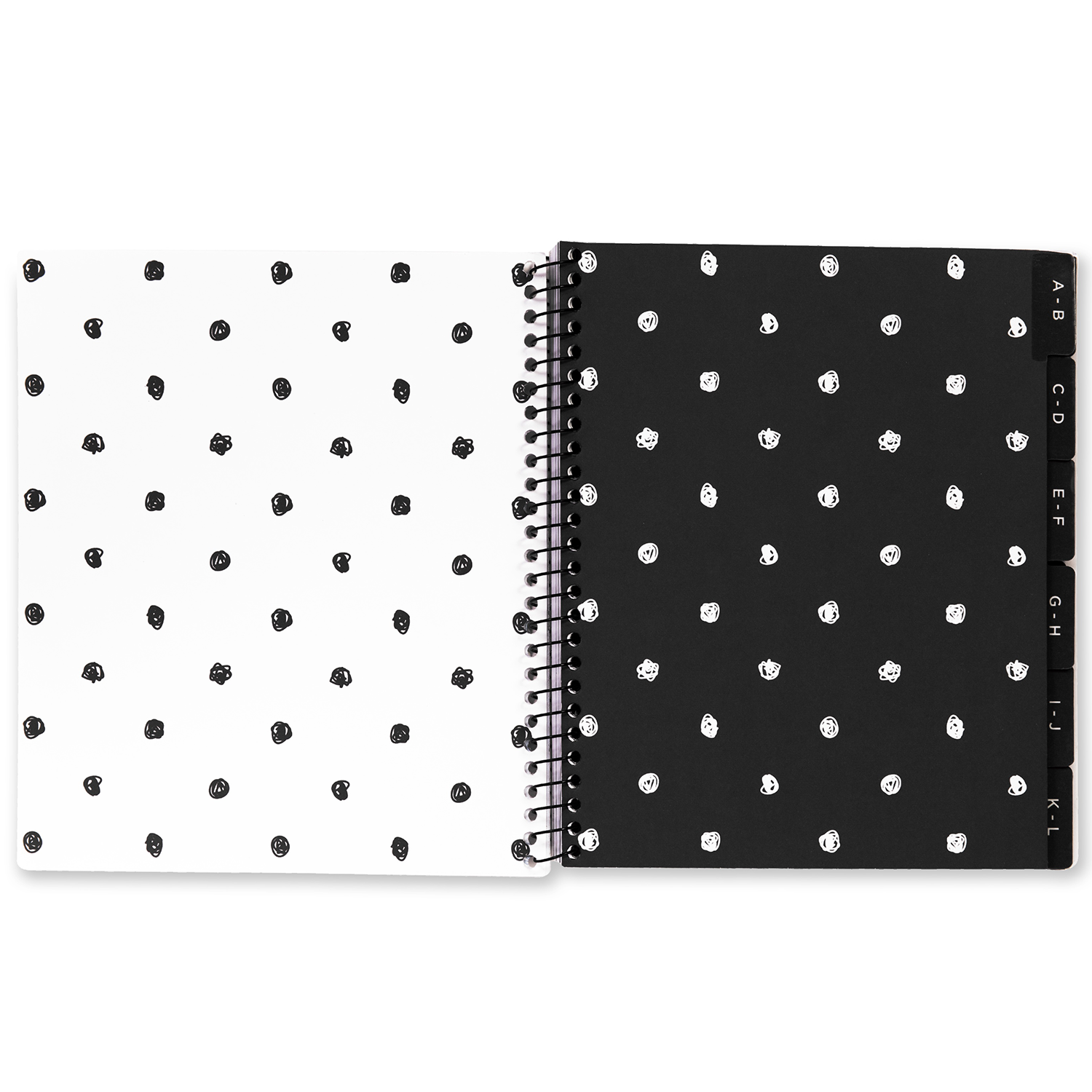 black dot password keeper book with 120 pages and 12 laminated tab dividers for home or office use