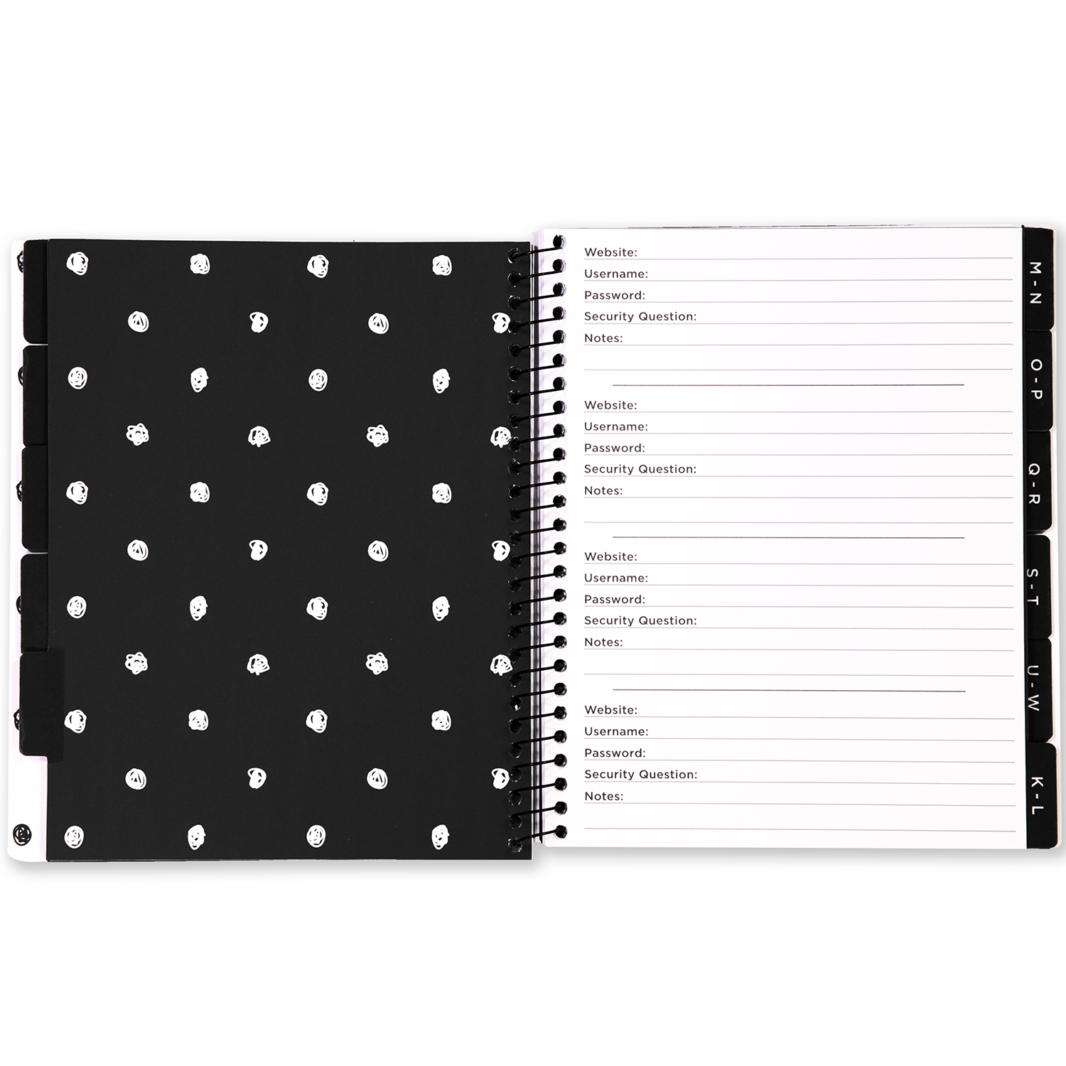 Password Book, Scribble Dots