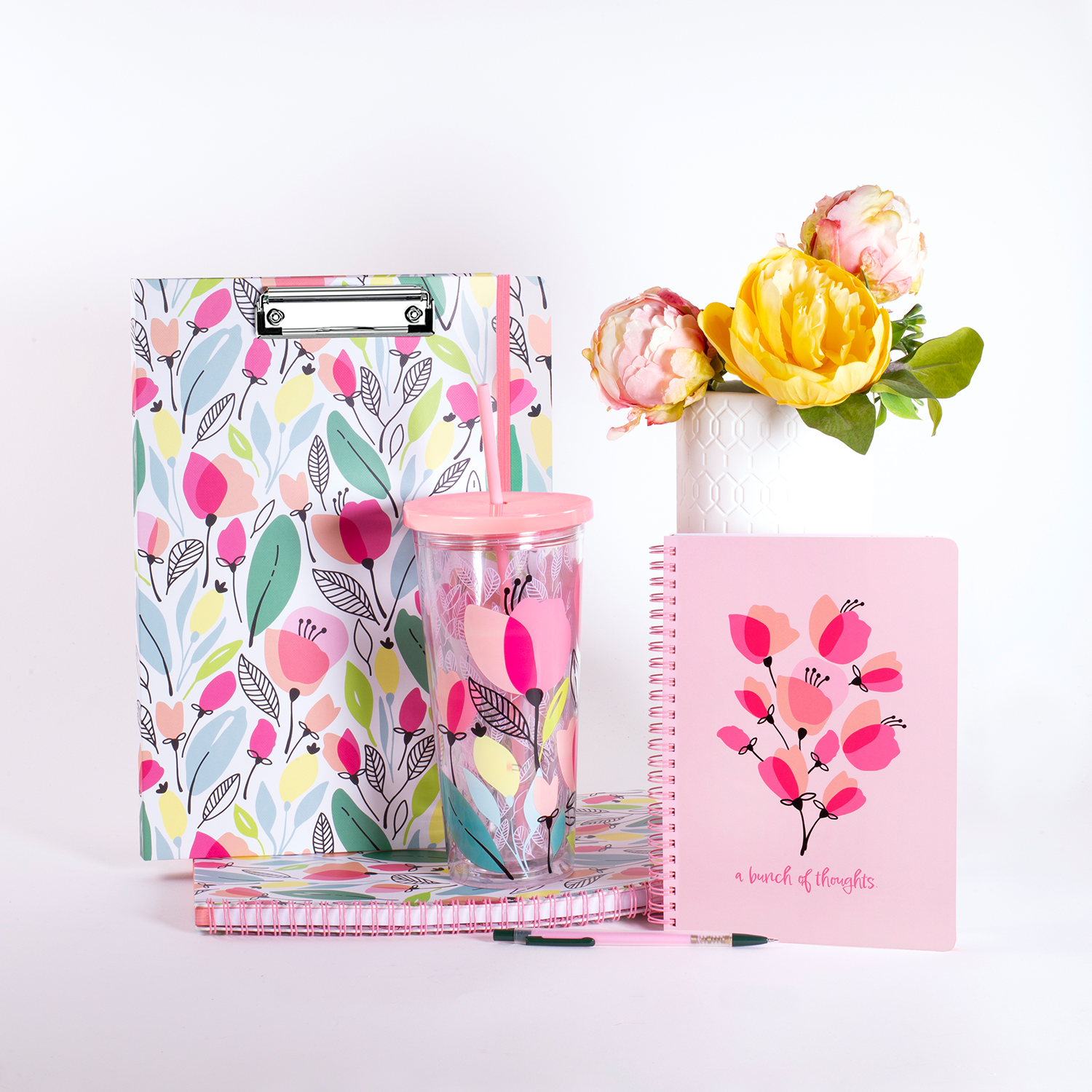 Large Notebook, Pink Poppy