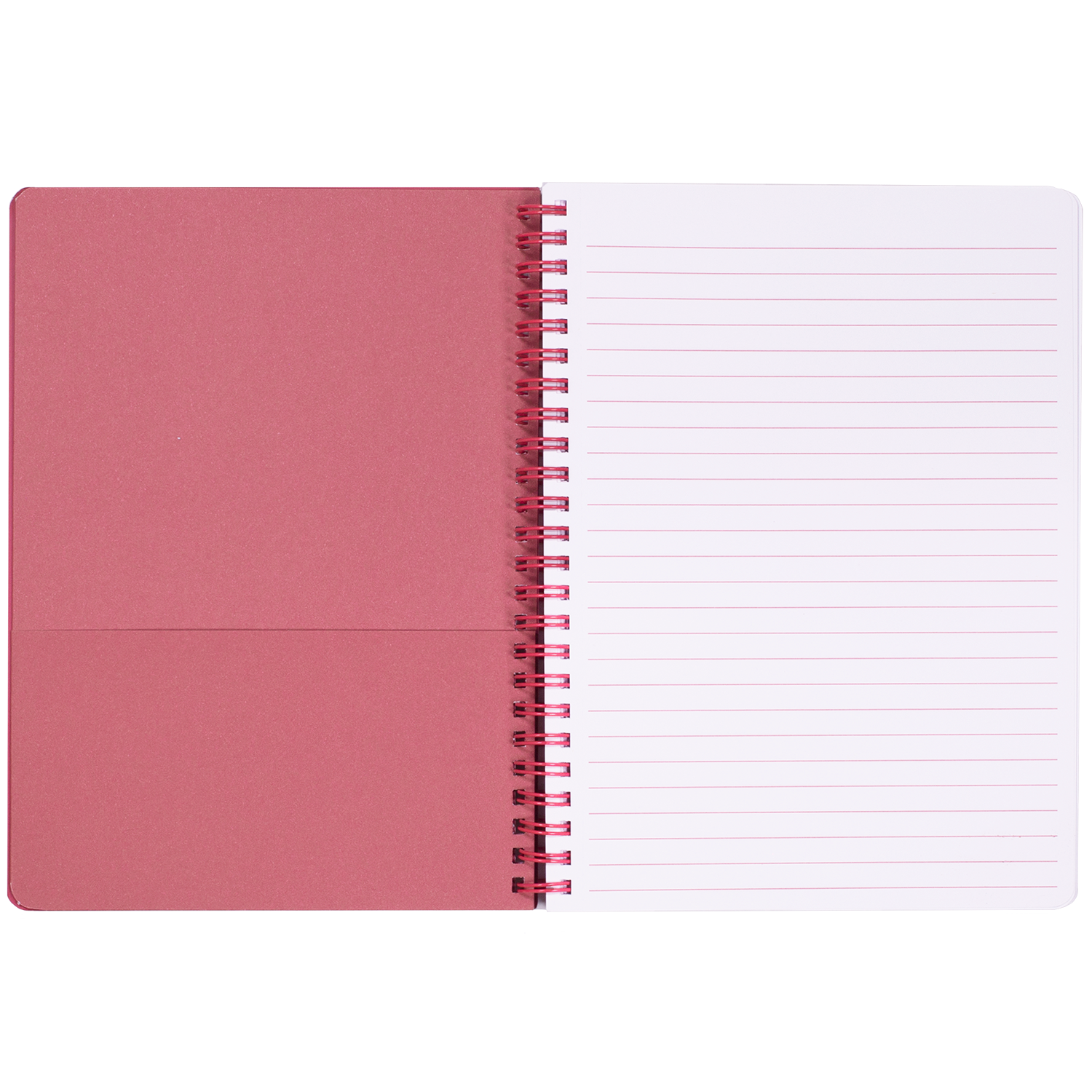 mini spiral notebook with pink rose floral hardcover, metal spiral and 160 lined pages for school or office supplies