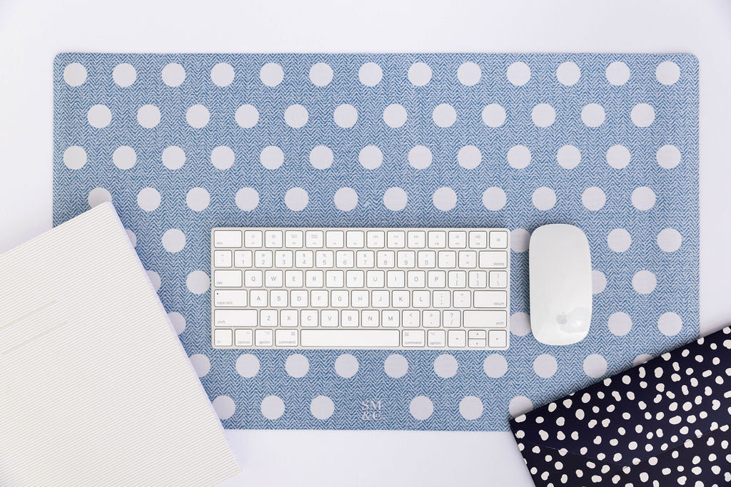 Desk Pad, Textured Large Dot