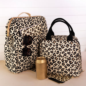 Small Lunch Tote, Leopard
