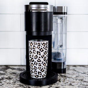 Stainless Steel Tumbler, Leopard