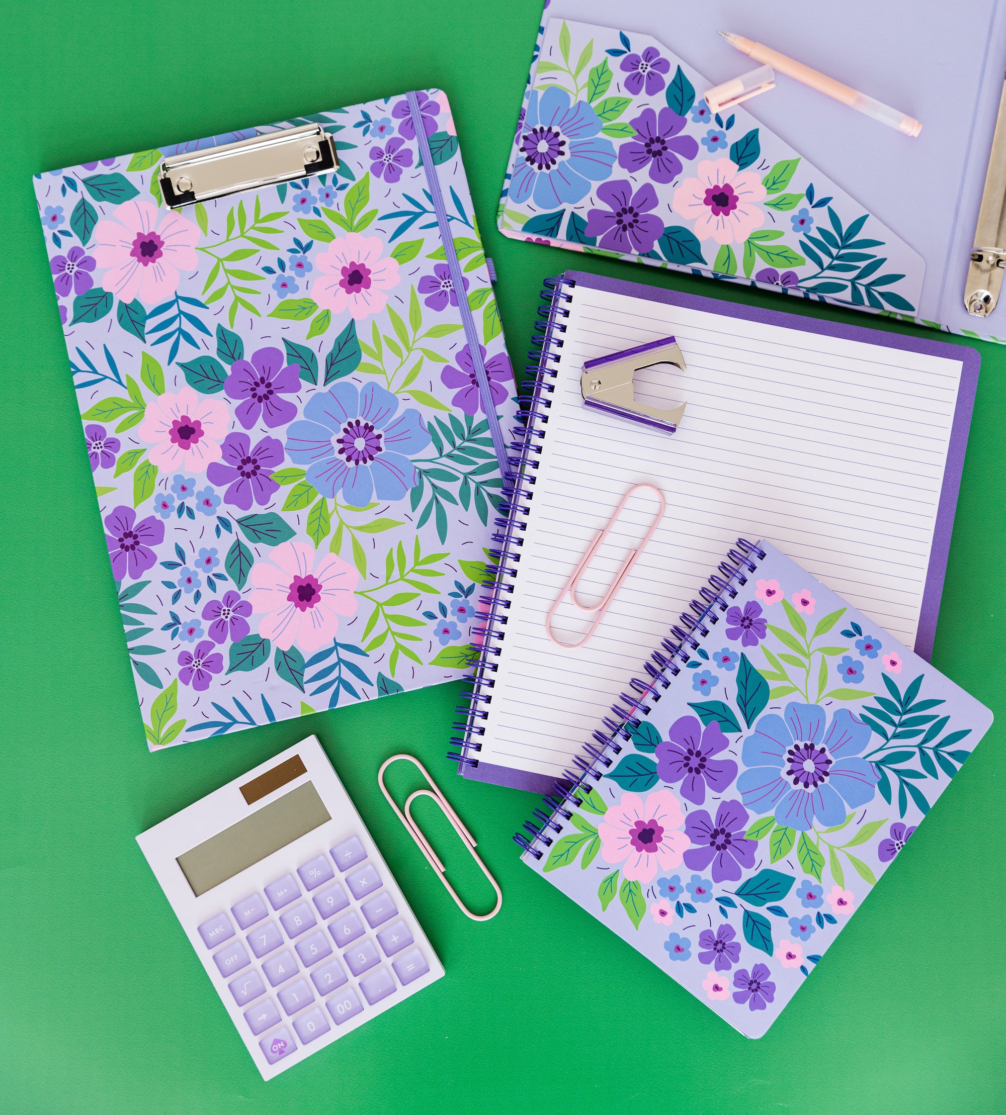Mini Notebook, Lilac Floral