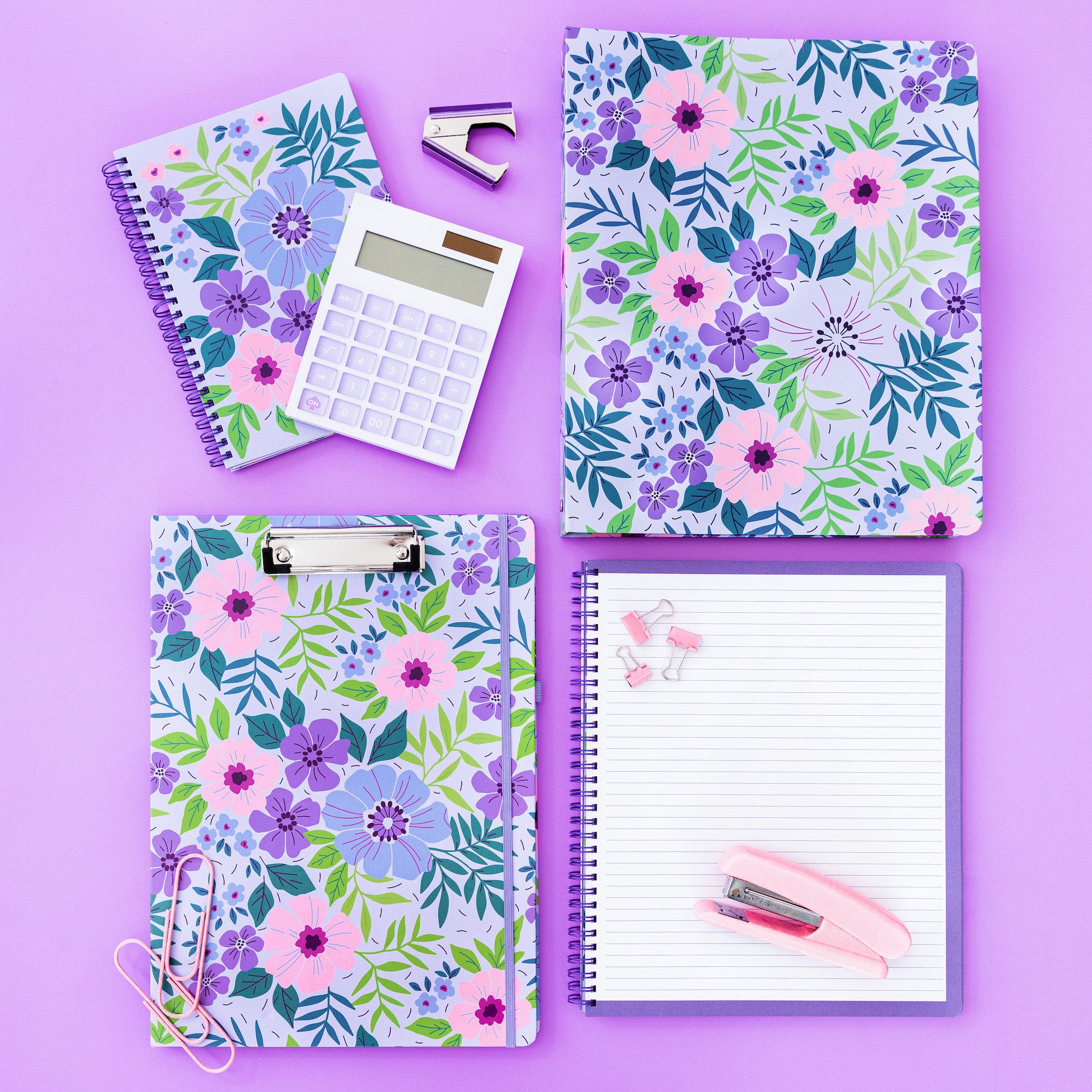 Mini Notebook, Lilac Floral