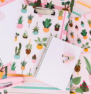 Clipboard Folio, Succulents