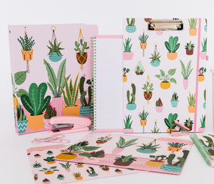 Three Ring Binder, Succulents