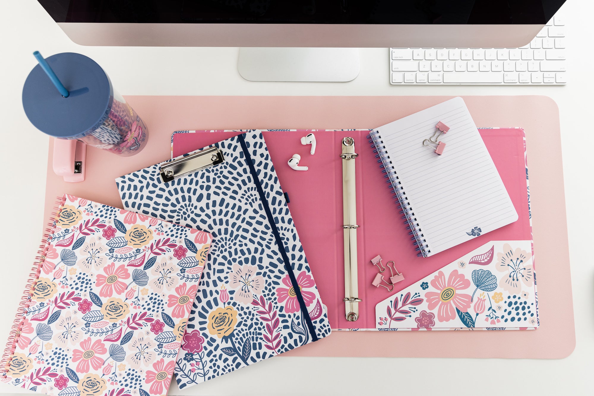 Large Notebook, Mosaic Floral