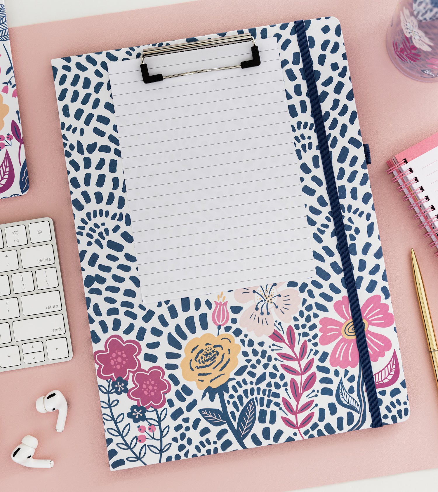 Clipboard Folio, Mosaic Floral