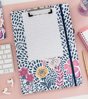 Clipboard Folio, Mosaic Floral