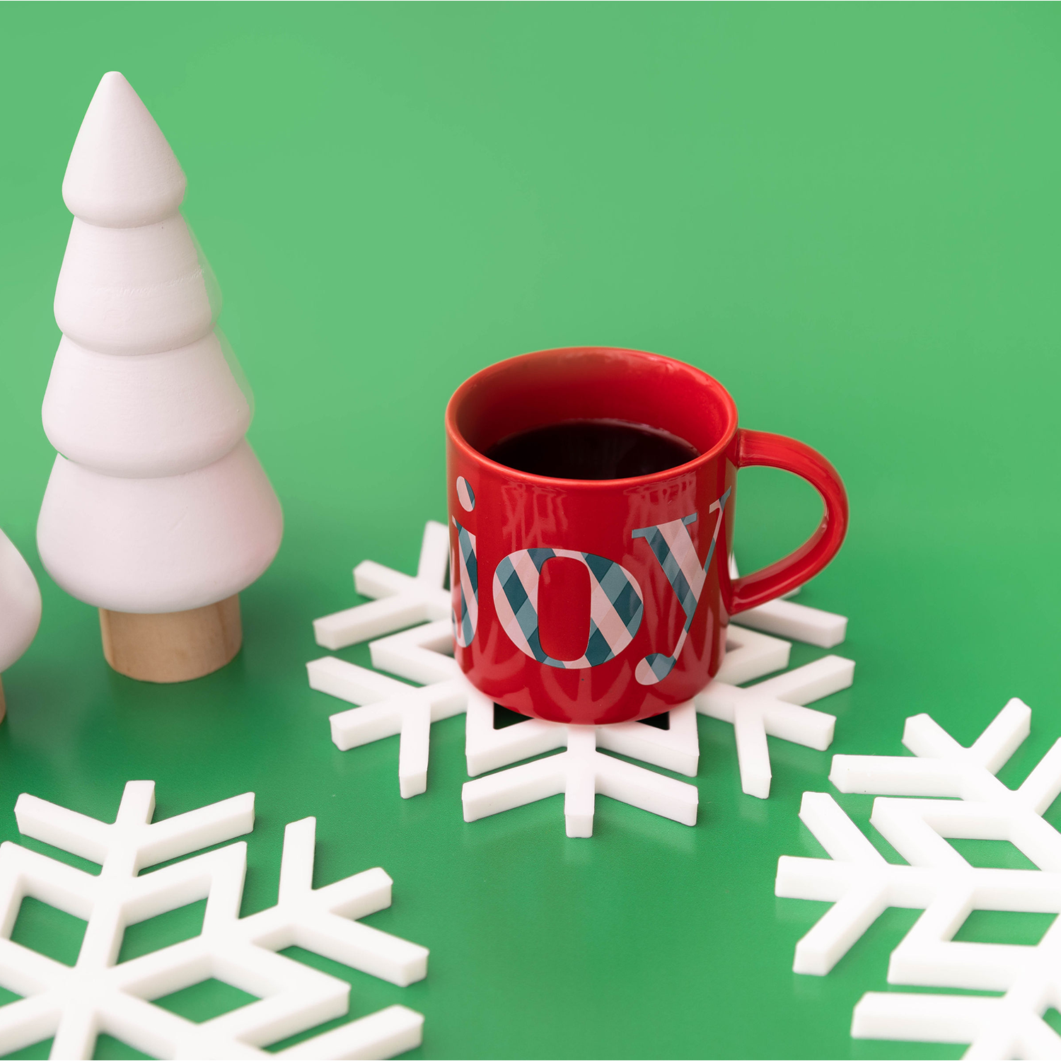 Silicone Trivet, Snowflakes (set of 3)