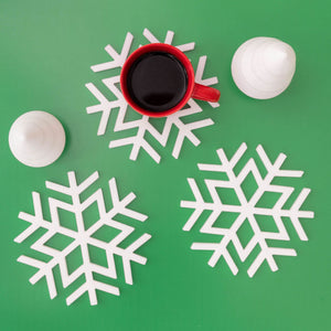 Silicone Trivet, Snowflakes (set of 3)
