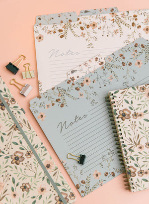 File Folder Set of 6, Woodland Floral