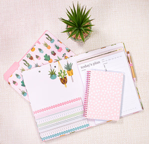 Mini Notebook, Pink Dots