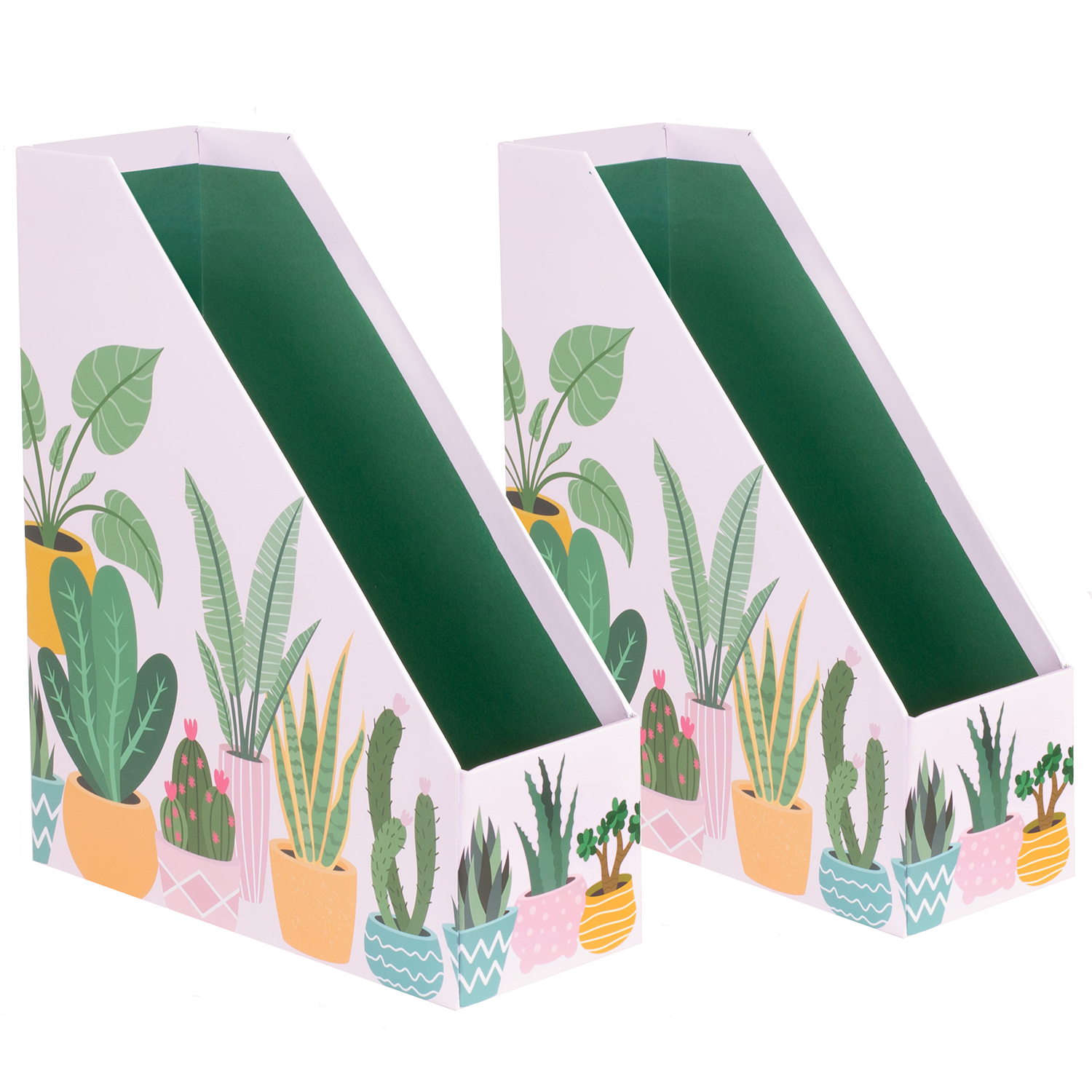 Magazine Holder Set, Succulents