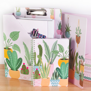 Magazine Holder Set, Succulents
