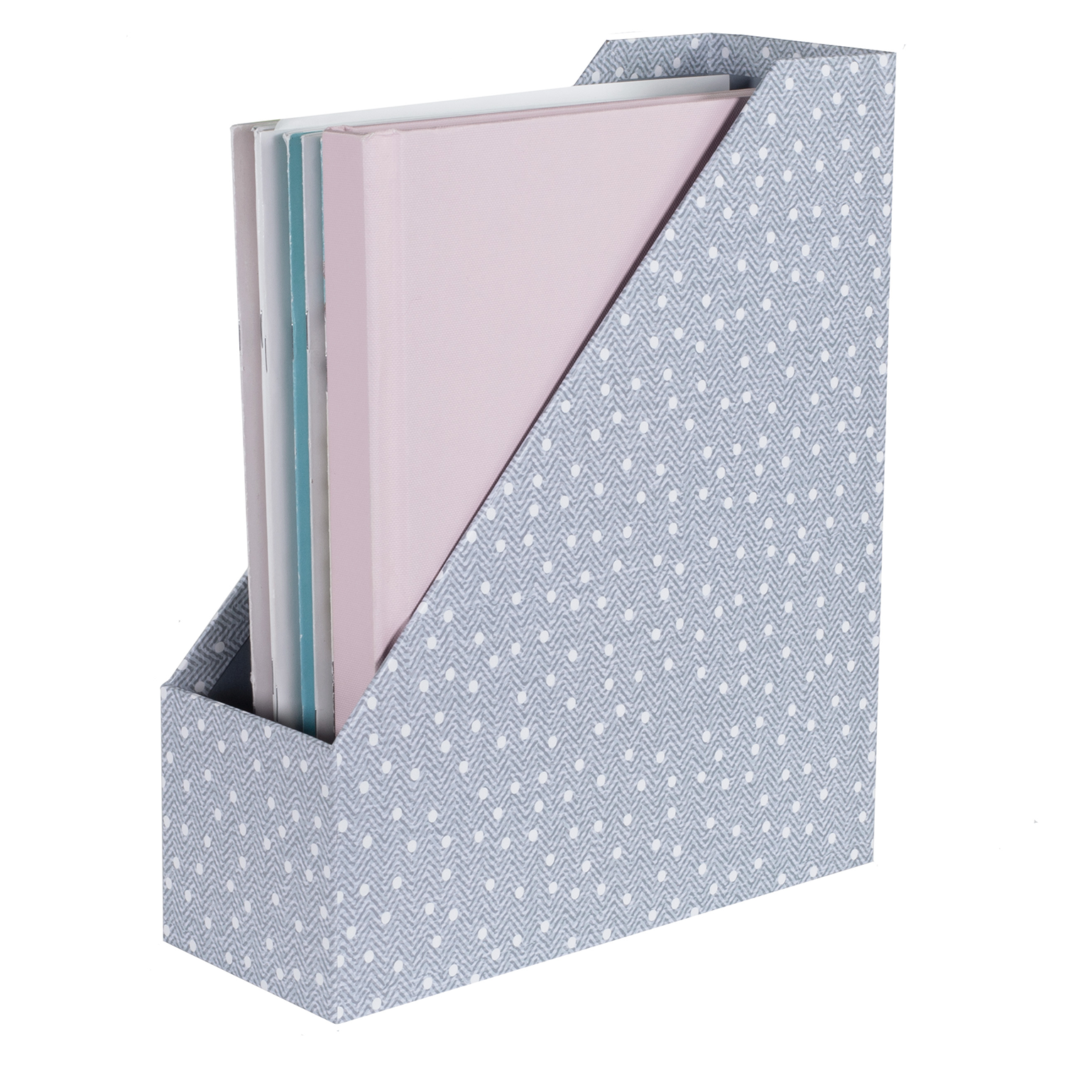 Magazine Holder Set, Small Textured Dot