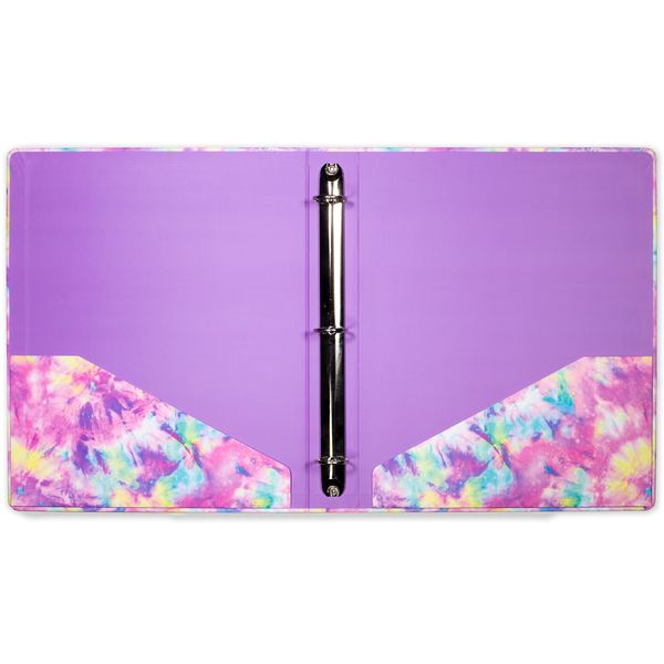 Three Ring Binder, Tie Dye Steel Mill Gifts