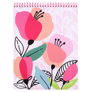 Top Spiral Notebook, Pink Poppy