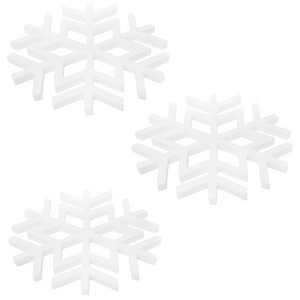 Silicone Trivet, Snowflakes (set of 3)