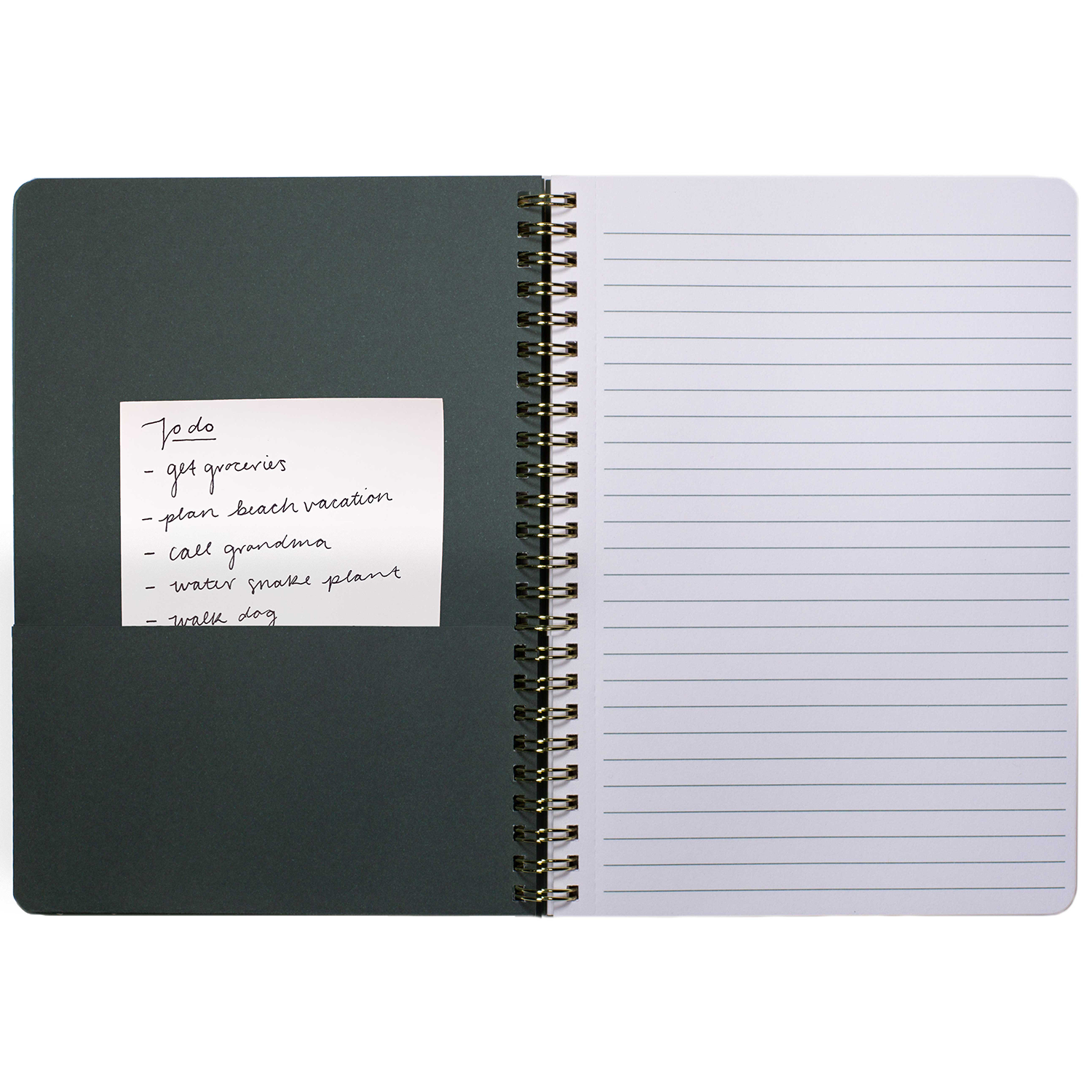 mini spiral notebook with wildflower hardcover, metal spiral, 160 lined pages for school or office supplies