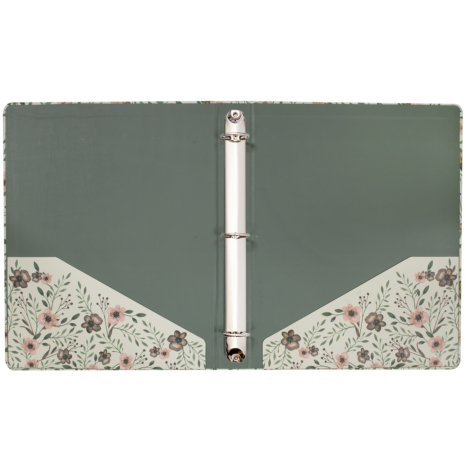 Three Ring Binder, Woodland Floral