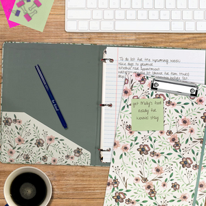 Three Ring Binder, Woodland Floral