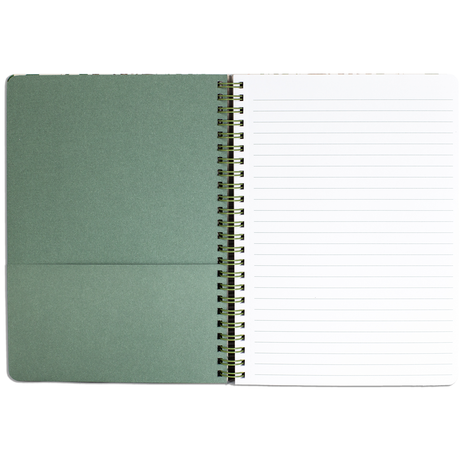 mini spiral notebook with Earth tone wildflower hardcover, metal spiral, 160 lined pages for school or office supplies