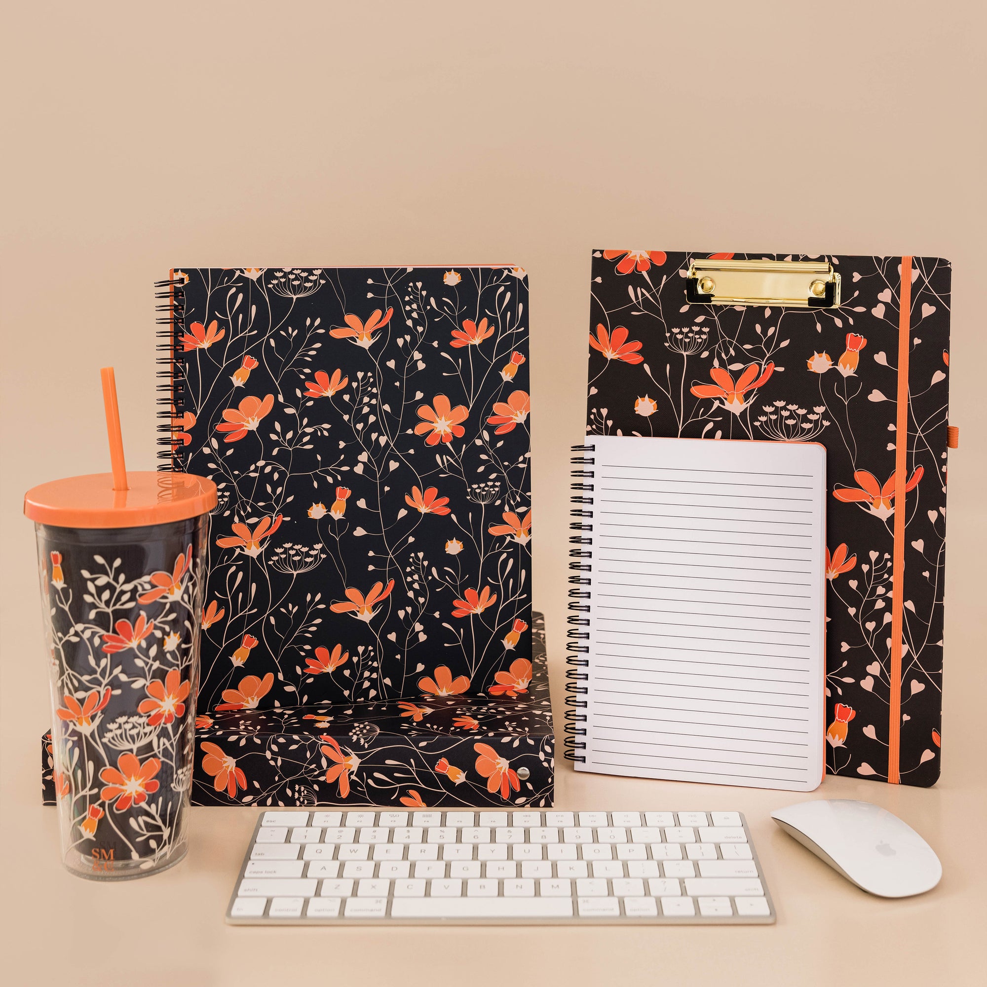 Large Notebook, Floral Vines