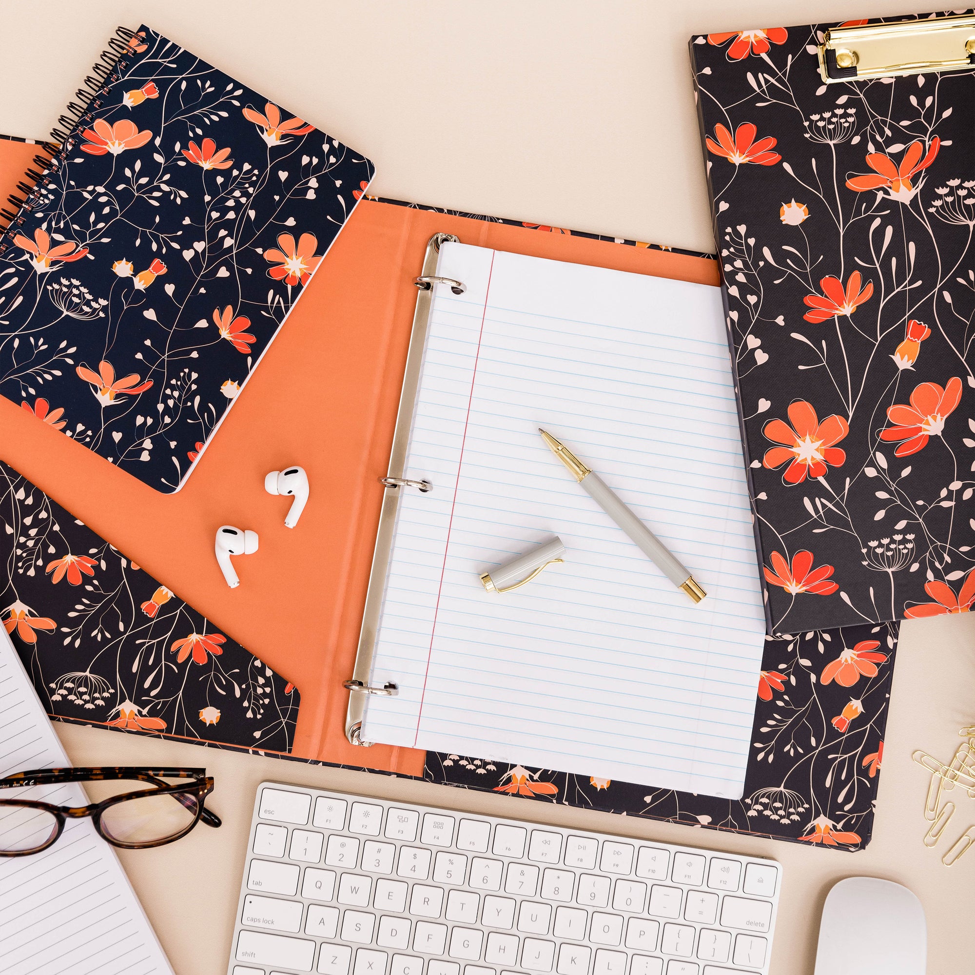 Large Notebook, Floral Vines