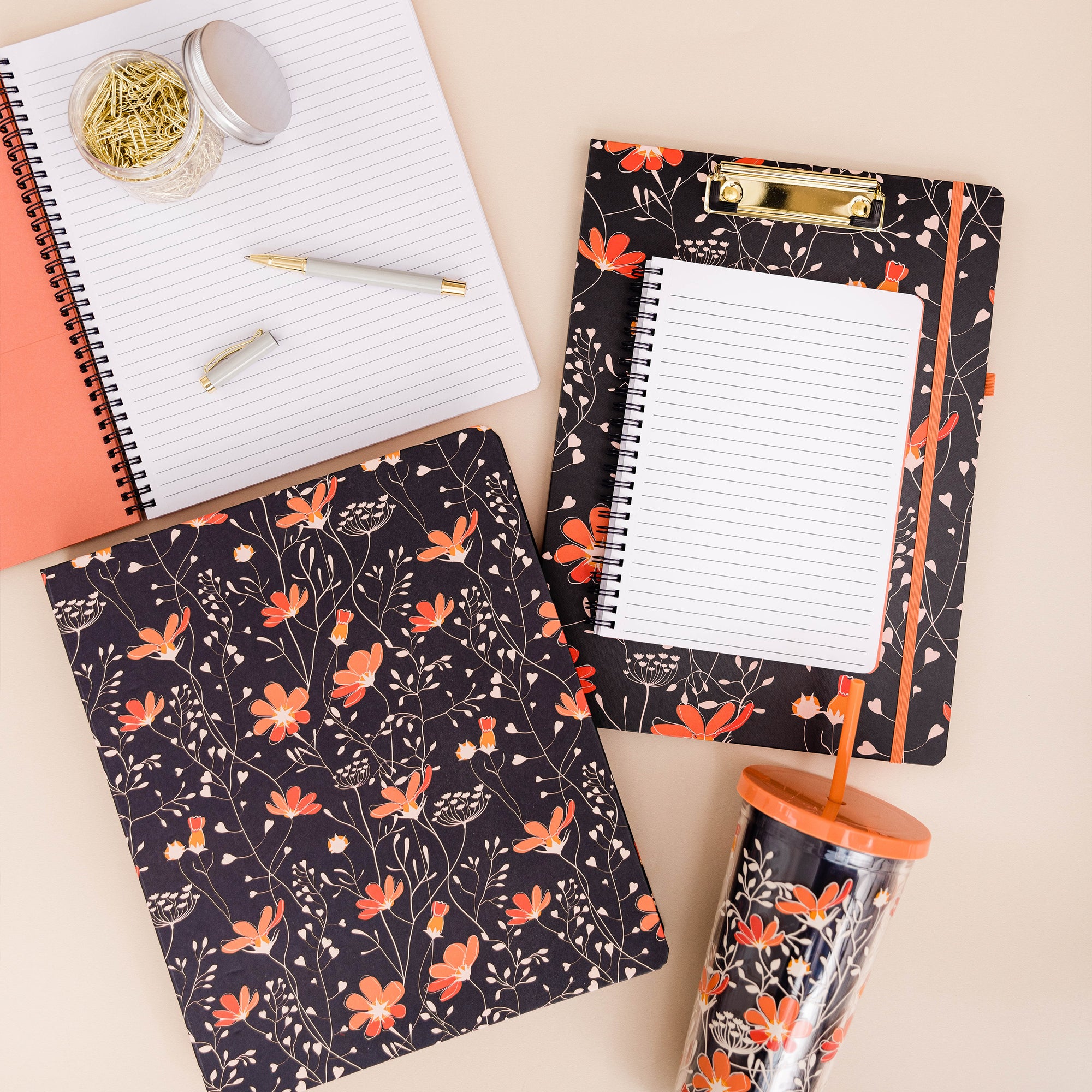 Large Notebook, Floral Vines