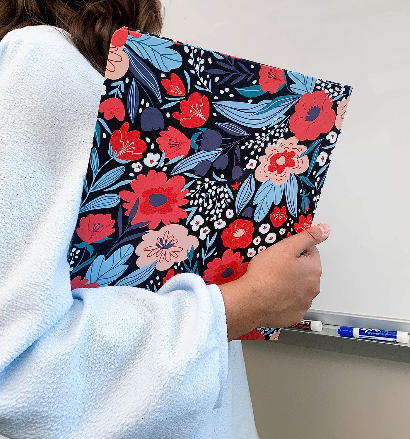 Three Ring Binder, Folk Floral
