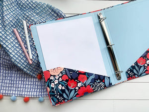Three Ring Binder, Folk Floral