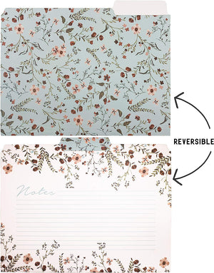 File Folder Set of 6, Woodland Floral